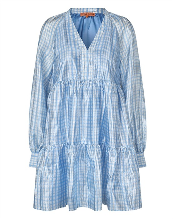 Jasmine Kjole - Blue Check